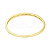 Brass Pave Colorful Glass Hinged Bangles for Women BJEW-M312-05G-3