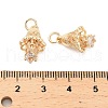 Brass Micro Pave Cubic Zirconia Pendants KK-B133-06G-01-3