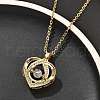 304 Stainless Steel Necklaces for Women NJEW-R015-04G-3
