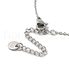 Stainless Steel & Falt Round Glass Ring Bracelets for Women BJEW-G719-03P-3