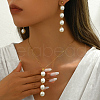 Elegant Round Plastic Imitation Pearl Pendant Necklaces & Earrings Set for Women GY5853-4