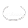Non-Tarnish 304 Stainless Steel Open Cuff Plain Bangles BJEW-H591-01P-01-2