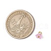 60Pcs 12 Colors Frosted Acrylic Flower Charms PALLOY-JF03550-3