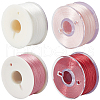 SUNNYCLUE 4 Rolls 4 Colors Special Coated Polyester Beading Threads for Seed Beads OCOR-SC0001-08B-1