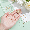 BENECREAT 120Pcs 2 Colors Alloy Spacer Beads. Textured FIND-BC0005-38-3