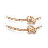 Brass Connector Charms KK-C005-15G-2