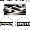Polyester Braid Ribbon OCOR-WH0065-25-4