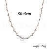Elegant Vintage Hollow Stainless Steel Link Chain Necklaces for Women WE8601-7-2