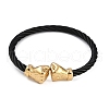 Ion Plating(IP) 304 Stainless Steel Bangles for Women STAS-M023-19B-2