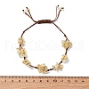 Adjustable Natural Yellow Quartz Braided Bead Bracelets for Women BJEW-U035-02J-5