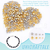 Unicraftale 400Pcs 8 Colors Rack Plating Brass Spacer Beads FIND-UN0004-40-4