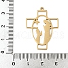 304 Stainless Steel Pendants STAS-G355-04G-3