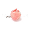 4Pcs Flower Charms PALLOY-JF03864-02-4