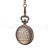 Alloy Quartz Pocket Watches WACH-L044-10AB-4