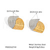 Stainless Steel Cross Stripe Stud Earrings PE2312-3-1