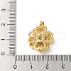 Brass Micro Pave Clear Cubic Zirconia Pendants ZIRC-D276-01G-A-3