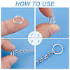   180Pcs 12 Styles Brass Split Rings FIND-PH0020-26-4