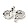 Brass Micro Pave Clear Cubic Zirconia Pendants KK-P275-14P-2