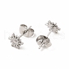 304 Stainless Steel Sun Stud Earrings for Women EJEW-C004-09P-2