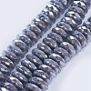 Electroplate Non-magnetic Synthetic Hematite Beads Strands G-I195-10mm-05-3