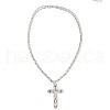 Gothic Style Cross 304 Stainless Steel Pendant Necklace & Link Bracelet FS-WG287BB-03-5