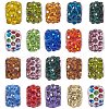 Polymer Clay Rhinestone European Beads CPDL-NB0001-07-1
