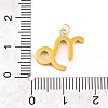 316 Stainless Steel Micro Pave Cubic Zirconia Pendants STAS-K284-01E-G-3