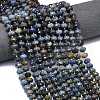 Natural Dumortierite Beads Strands G-P573-A47-01-1