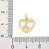 Brass Micro Pave Cubic Zirconia Pendants KK-D325-40G-3