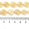 Natural Yellow Jade Beads Strands G-H005-B05-01-5