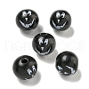 Printed Wood European Beads WOOD-G022-08B-16-1