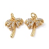 Brass Micro Pave Cubic Zirconia Charms KK-E068-VF292-2