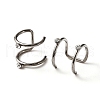 Crystal Rhinestone Chunky Cuff Earrings EJEW-TAC0015-15P-2