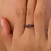French Style S925 Sterling Silver Enamel Heart Cuff Ring for Women CV2206-2
