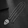 201 Stainless Steel Pendant Necklaces for Man NJEW-Q336-04A-P-4