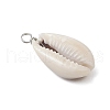 Natural Mixed Shell Pendants PALLOY-JF03799-4