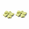 Spray Painted Alloy Pendants PALLOY-Q434-008C-NR-2