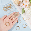 Unicraftale 8 Pairs Ion Plating(IP) 304 Stainless Steel Huggie Hoop Earrings EJEW-UN0002-39-2