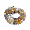 Natural Yellow Botswana Agate Beads Strands G-G927-17A-2