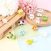 Kissitty 24Pcs 12 Style Handmade Bumpy Lampwork Beads Strands LAMP-KS0001-03-15