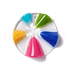 Transparent Resin Pendants RESI-E029-03D-1