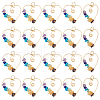 HOBBIESAY 20Pcs Chakra Gemstone Chip Copper Wire Wrapped Pendants G-HY0001-44-1