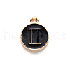 Alloy Enamel Pendants X-ENAM-S124-01B-08I-2