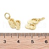 Flip Flops Rack Plating Brass Charms KK-G512-18G-3