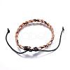 Adjustable Braided Leather Cord Bracelets BJEW-P099-21D-3