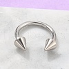 Stainless Steel Nose Septum Rings AJEW-TAC0017-01P-1