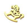 201 Stainless Steel Charms STAS-Q015-12G-2