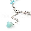 Glass Round Seed Beads Multi-strand Bracelet for Teen Girl Women BJEW-TA00018-5