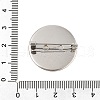 304 Stainless Steel Brooch Cabochon Settings STAS-E547-08F-P-4