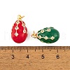 Brass Micro Pave Cubic Zirconia Pendants KK-E112-14G-4